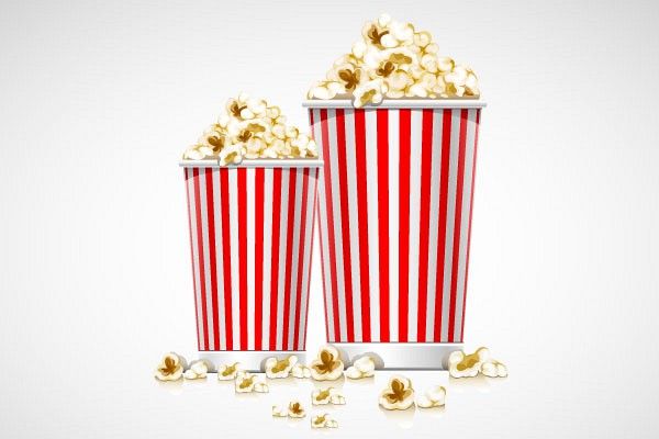 600x400 Free Popcorn Vector Illustration Free Popcorn