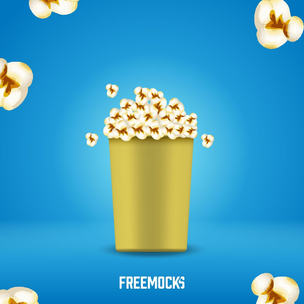 600x600 Freemocks Popcorn Bucket 3d Cup Movies Snack Food