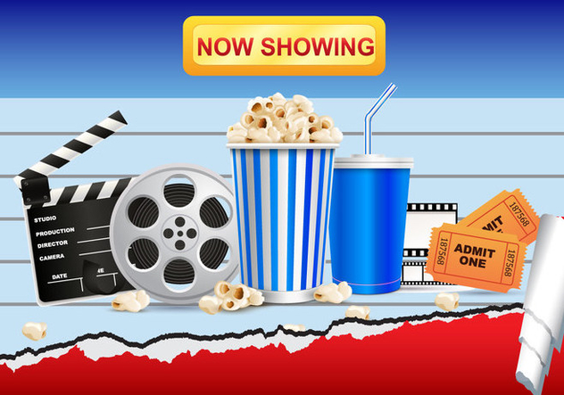 632x443 Realistic Cinema Movie And Popcorn Vector Free Vector Download