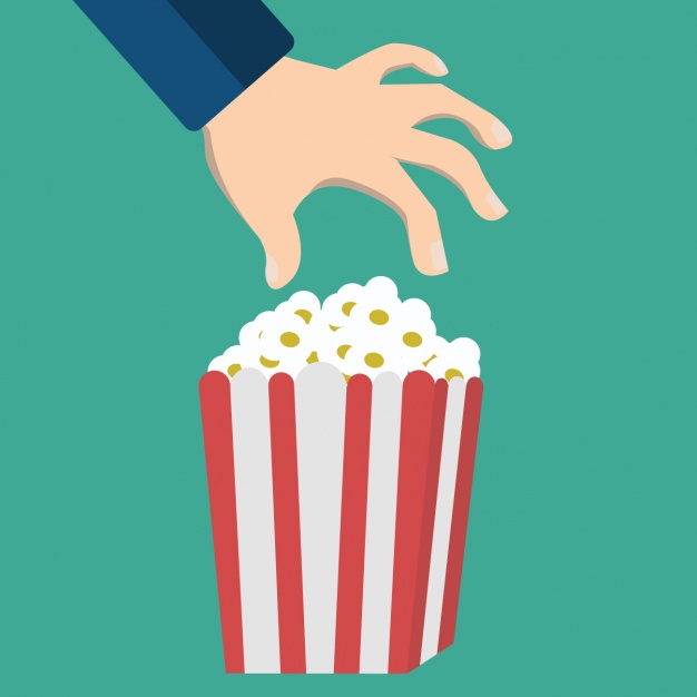 626x626 Drawn Popcorn Vector 3411330