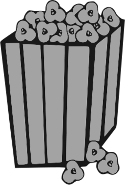 256x393 Popcorn Vector Png Image