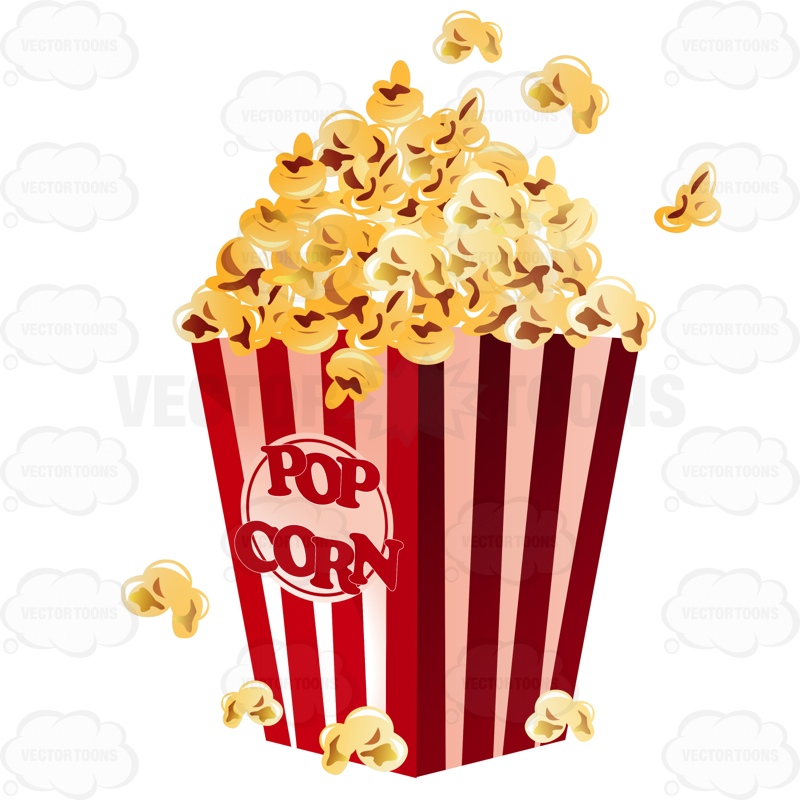 800x800 Cartoon Clipart Popcorn ~ Frames ~ Illustrations ~ Hd Images