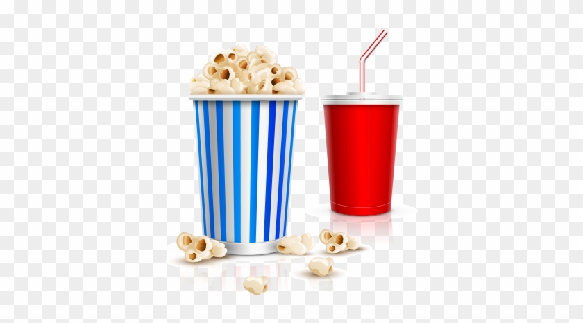 840x466 Cinema Popcorn And Drink Free Vector And Png