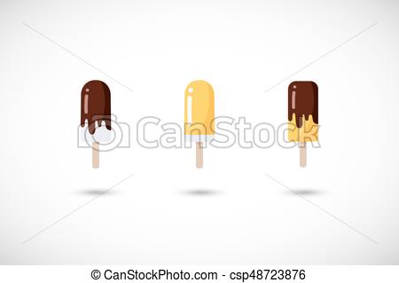 450x319 Popsicle Vector Flat Icons Set, Flat Design Of Ice Cream Bars In