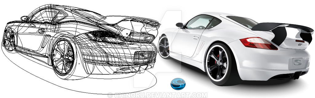 1024x318 Vector Porsche Gt By Chinoru