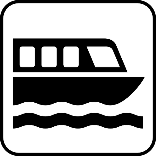 500x500 Us National Park Maps Pictogram For A Boat Port Vector Image