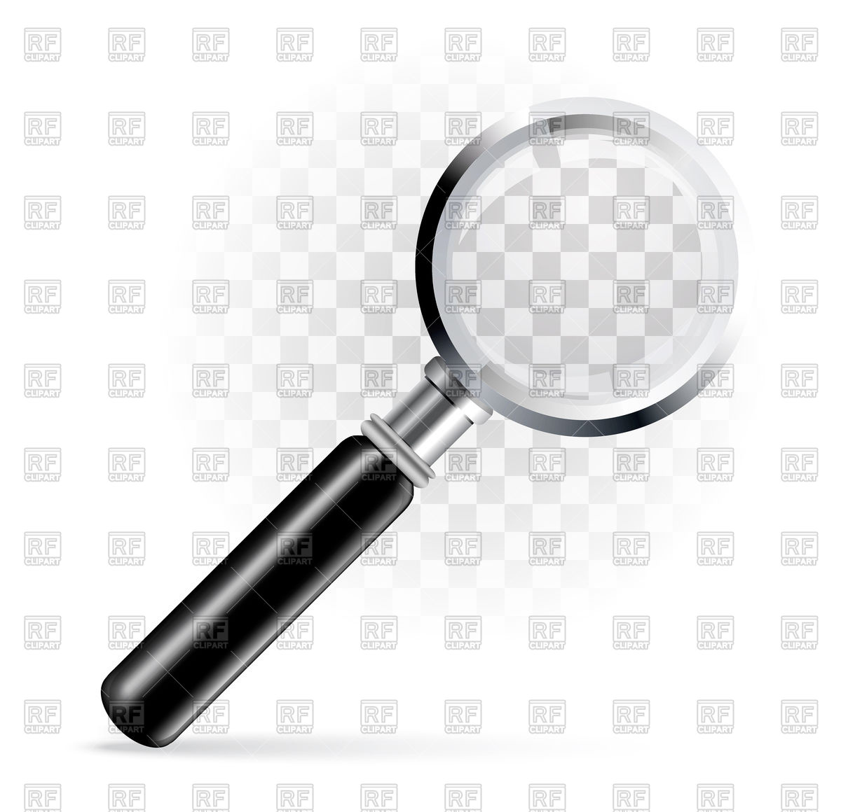 1200x1160 Magnifying Glass On A Transparent Background Vector Image Vector
