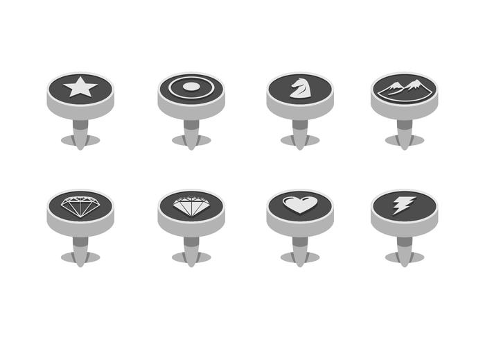 700x490 Silver Cufflink Free Vector