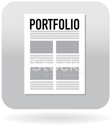 390x440 Portfolio Icon Stock Vector