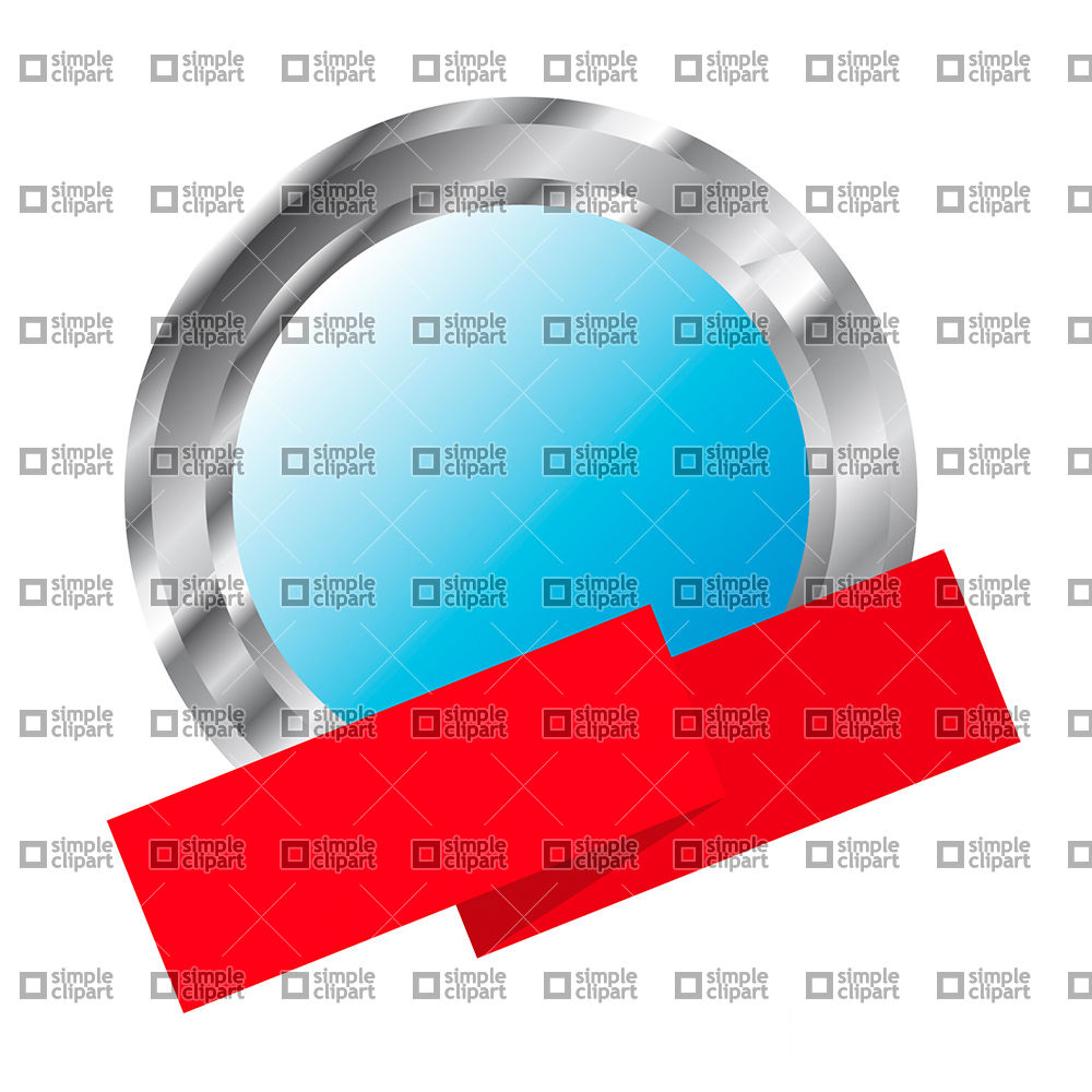 1000x1000 Round Frame With Metal Border And Banner