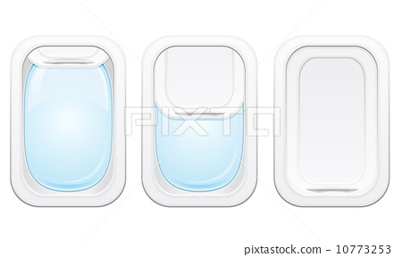 450x288 Plane Porthole Vector Illustration