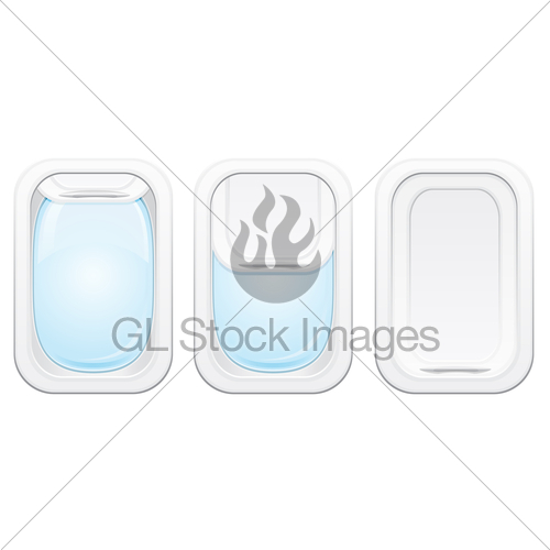 500x500 Plane Porthole Vector Illustration Gl Stock Images