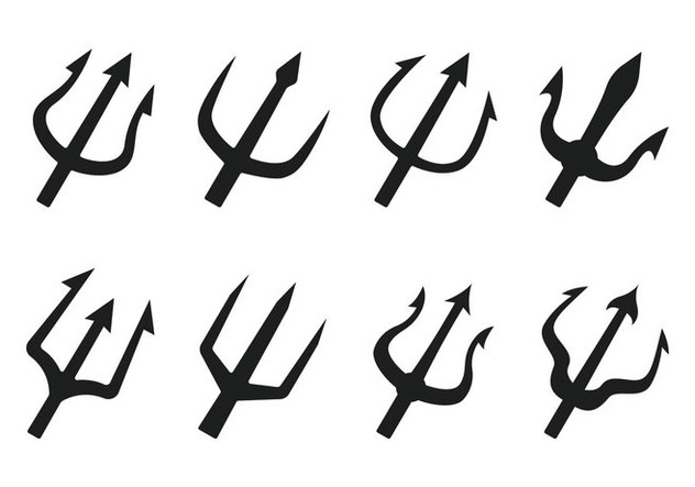 632x443 Poseidon Trident Vector Icon Free Vector Download 357277 Cannypic