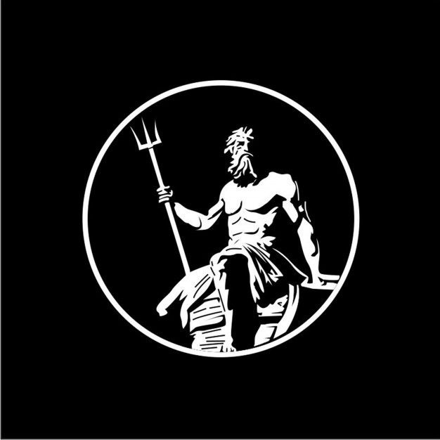 626x626 Poseidon Design Logo Vector Vector Premium Download