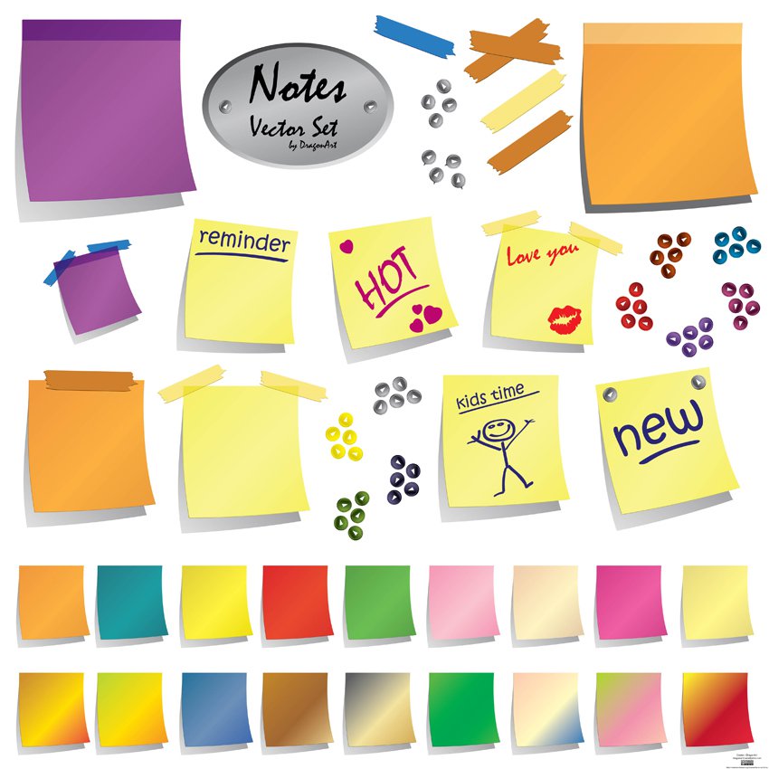 850x850 Post It Notes Vector Art Amp Graphics