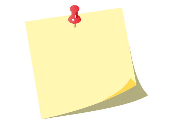 600x430 Free Free Vector Yellow Post It Notes With Push Pin Psd Files
