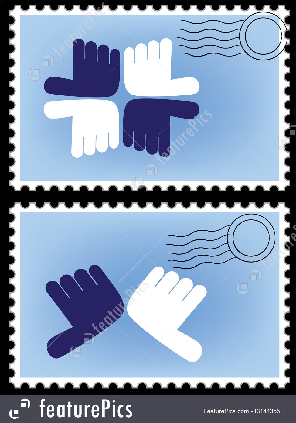975x1392 Postage Stamp Vector