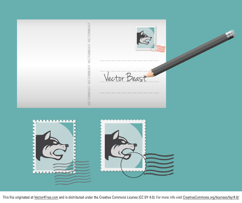 829x697 Postcard Template