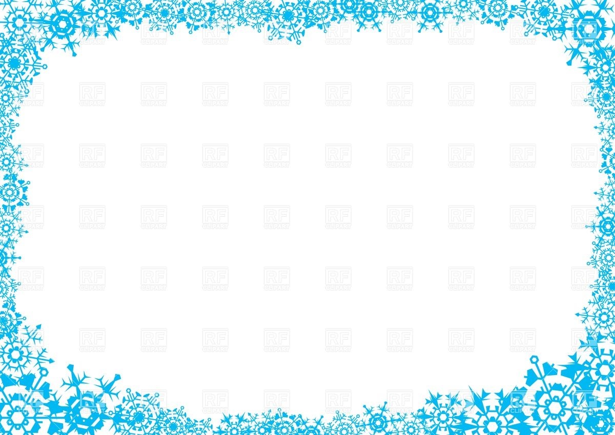 1200x849 Frost Frame With Snowflakes