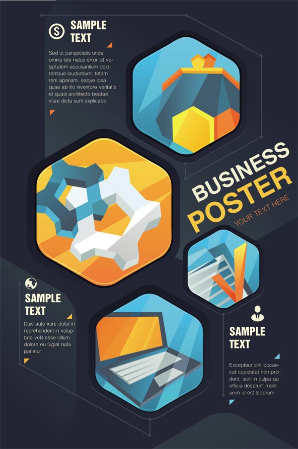 600x903 Business Poster Cover Vector Design
