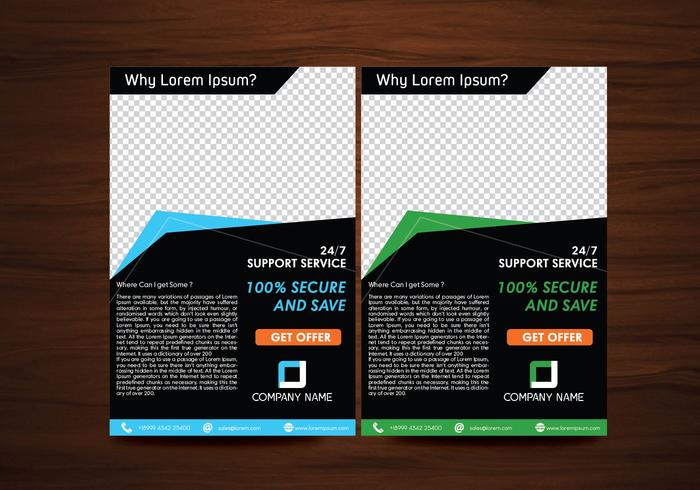 700x490 Vector Flyer Design Layout Template Vector