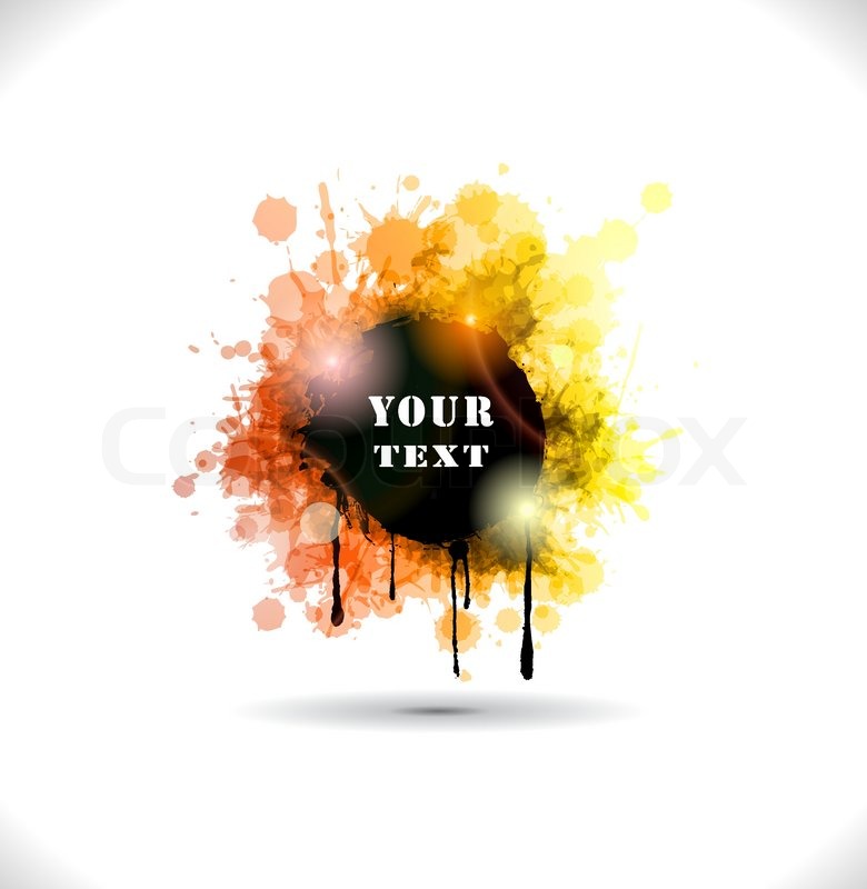 780x800 Colour Cool Grunge Light Poster Vector Illustration Stock Vector