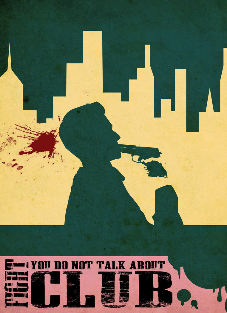 761x1049 Fight Club Vector Poster By Builttofail