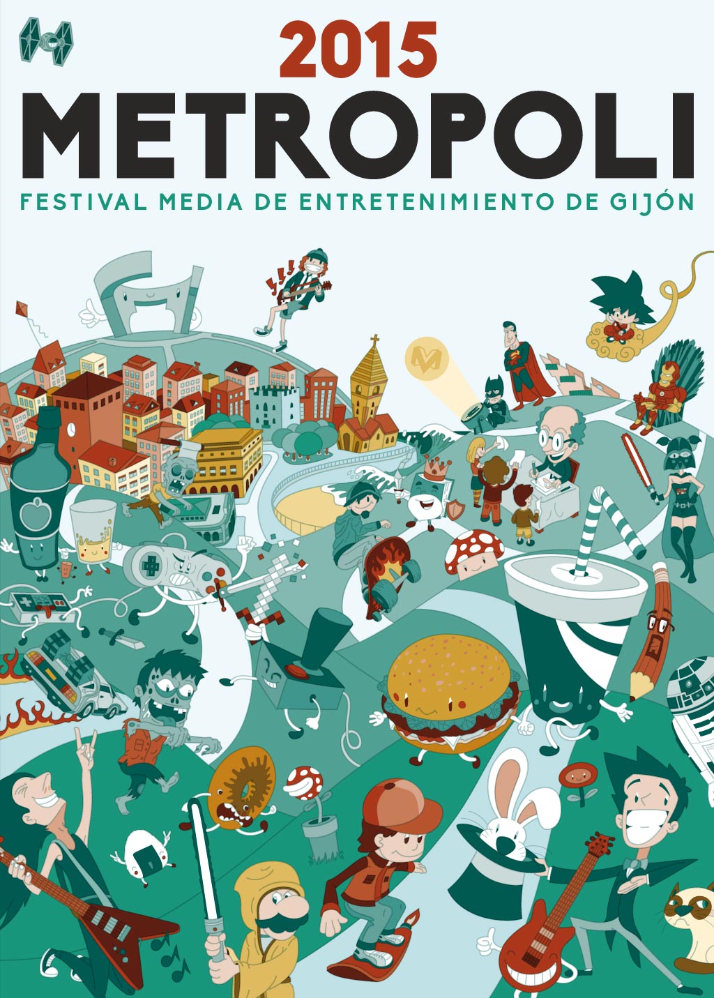 1024x1431 Poster Vector Illustration For Metropoli