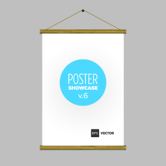 340x340 Blank Poster Template Vector 04 Free Download