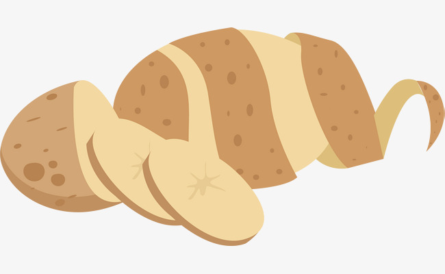 650x400 Vector Hand Painted Delicious Potatoes, Potato, Vector Diagram