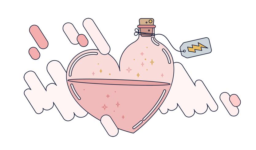 833x490 Love Potion Vector