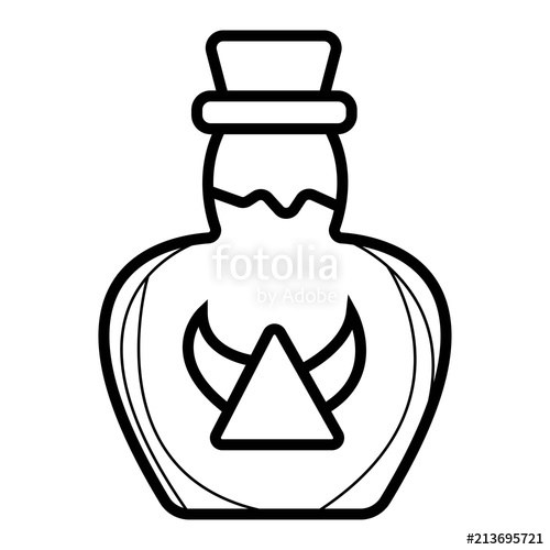 500x500 Magic Potion Vector Icon Stock Image And Royalty Free Vector