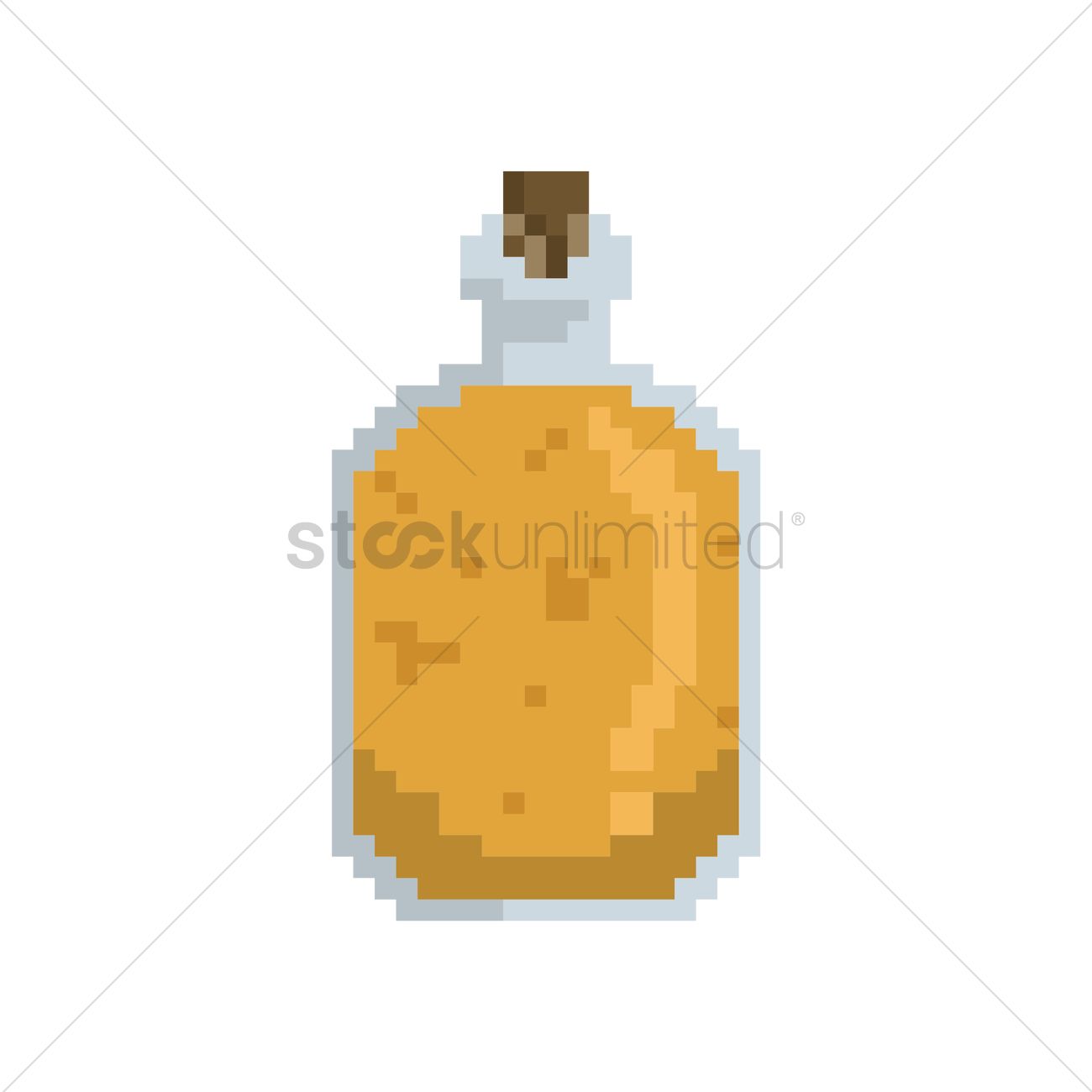 1300x1300 Pixel Art Potion Vector Image