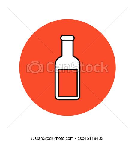 450x470 Simple Flat Colour Potion Icon Vector.