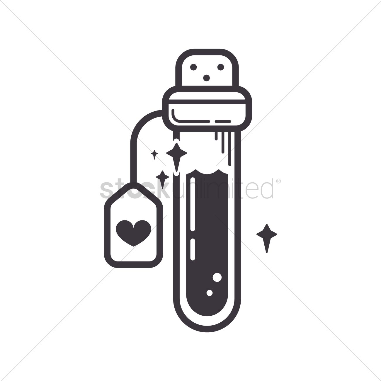 1300x1300 Free Love Potion Vector Image