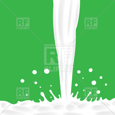400x400 Pouring Milk Splash Green Background Vector Image Vector Artwork
