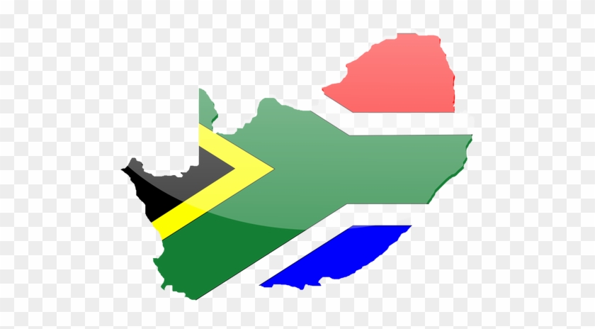 840x464 Vector Graphics Of Country Shape South Africa Flag