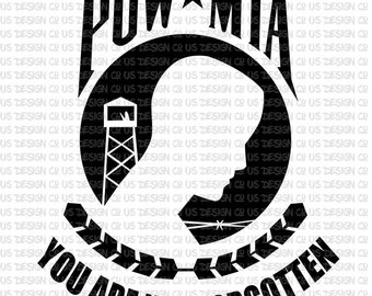 340x270 Vintage Allied Flag Co Pow Mia Picture Frame W 3.75