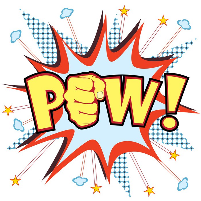 700x700 Pow! Vector Wall Mural We Live To Change