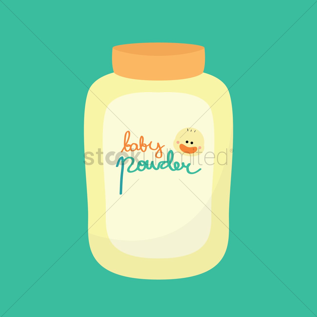 1300x1300 Free Baby Powder Vector Image