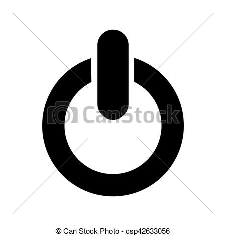 450x470 Power Button Symbol Isolated Icon Vector Illustration Design