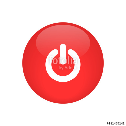 500x500 Red Power Button Vector Stock Image And Royalty Free Vector Files