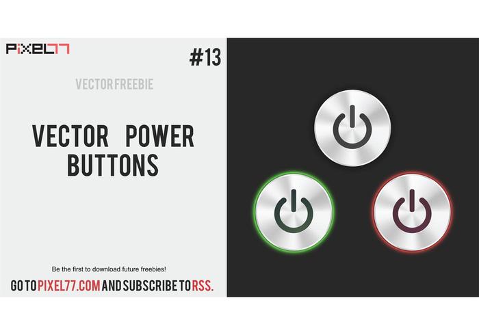 700x490 Free Vector Power Button