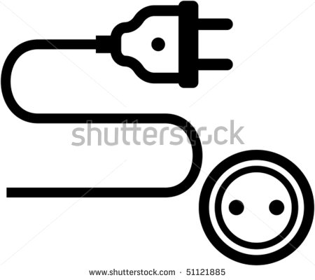 450x400 Power Plug Clip Art Free Vector 4vector Clipart
