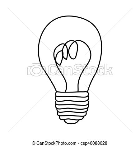 450x470 Energy Bulb Power Icon, Vector Illustration Design Vector