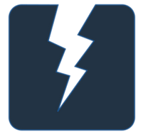 201x193 Power Icon Vector Dark Blue