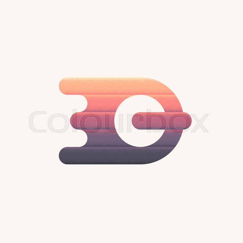 800x800 Color Modern Abstract Symbol, Isolated Vector Symbol Q, Dynamic