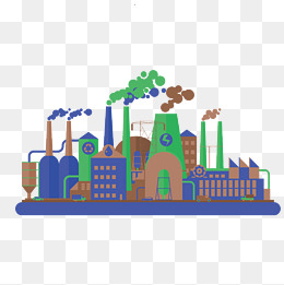 260x261 Vector Cartoon Coal Power Plant Petrochemical, Cartoon Vector