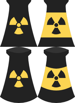 240x330 Vector Nuclear Power Plant Icons