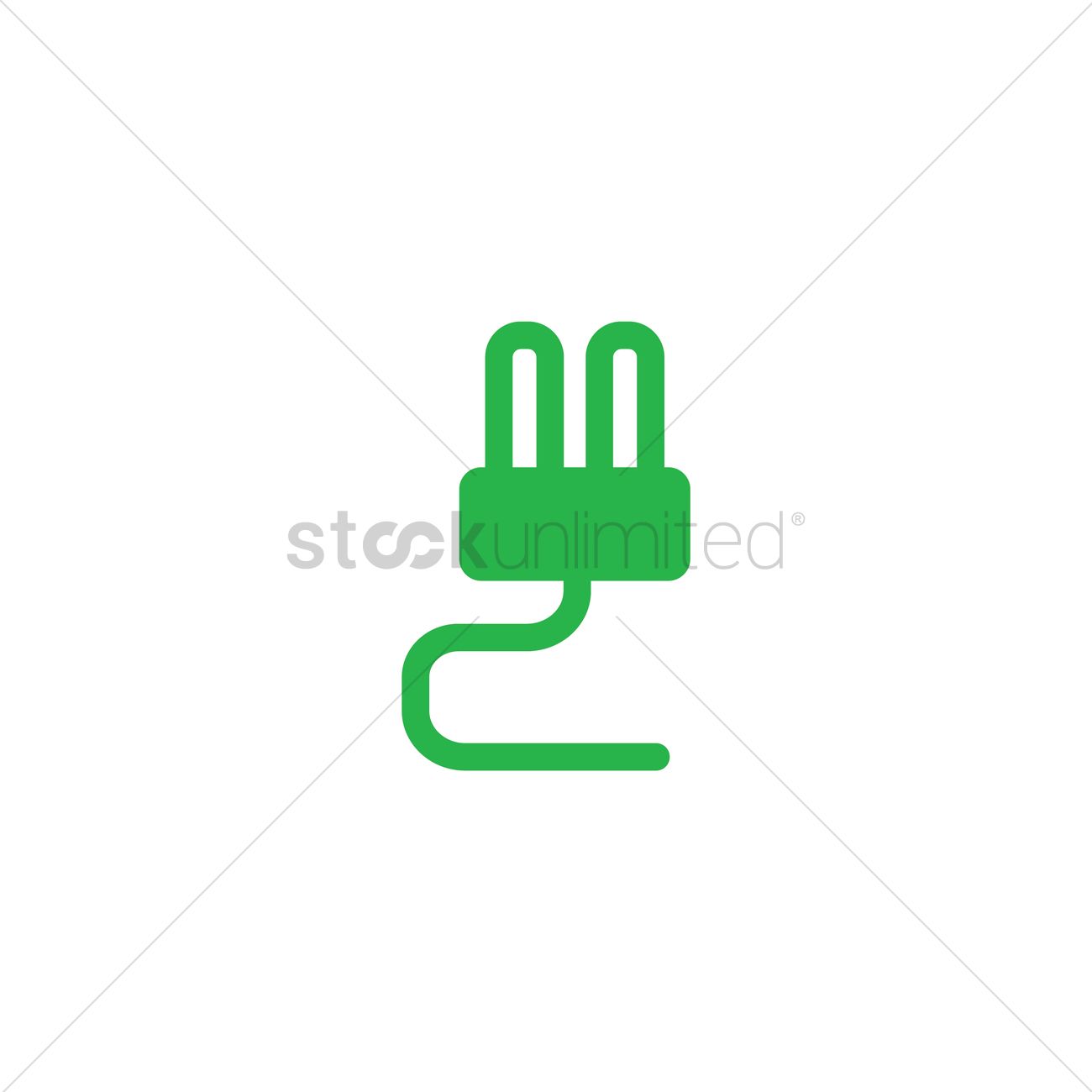 1300x1300 Electrical Plug Vector Image